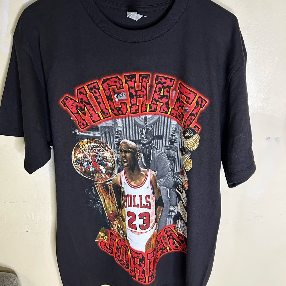 Black Michael Jordan Graphic Tee
